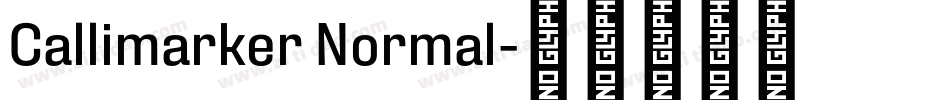 Callimarker Normal字体转换